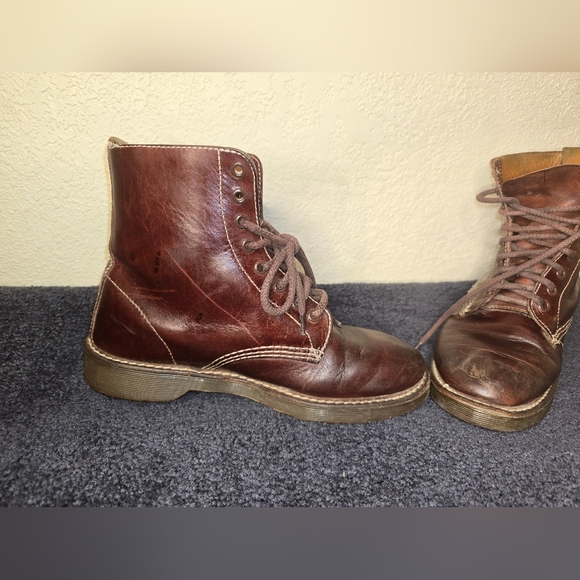 Dr. Martens James Combat Boots Mens Size 8  Leather Work burbury color - Picture 6 of 12